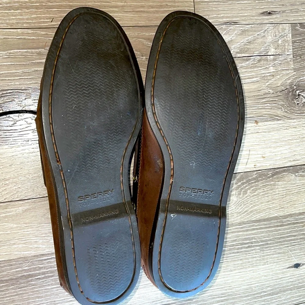 Sperry Topsider brown authentic boat shoes